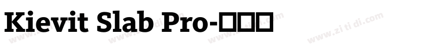 Kievit Slab Pro字体转换 Kievit Slab Pro字体转换